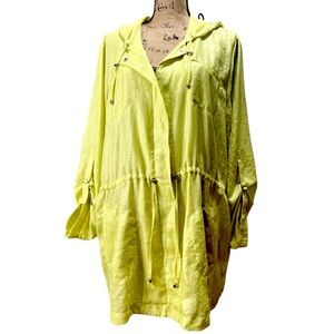 Chico's NWT women's jacket in a bright, lime green/yellow color Size Chico’s 3